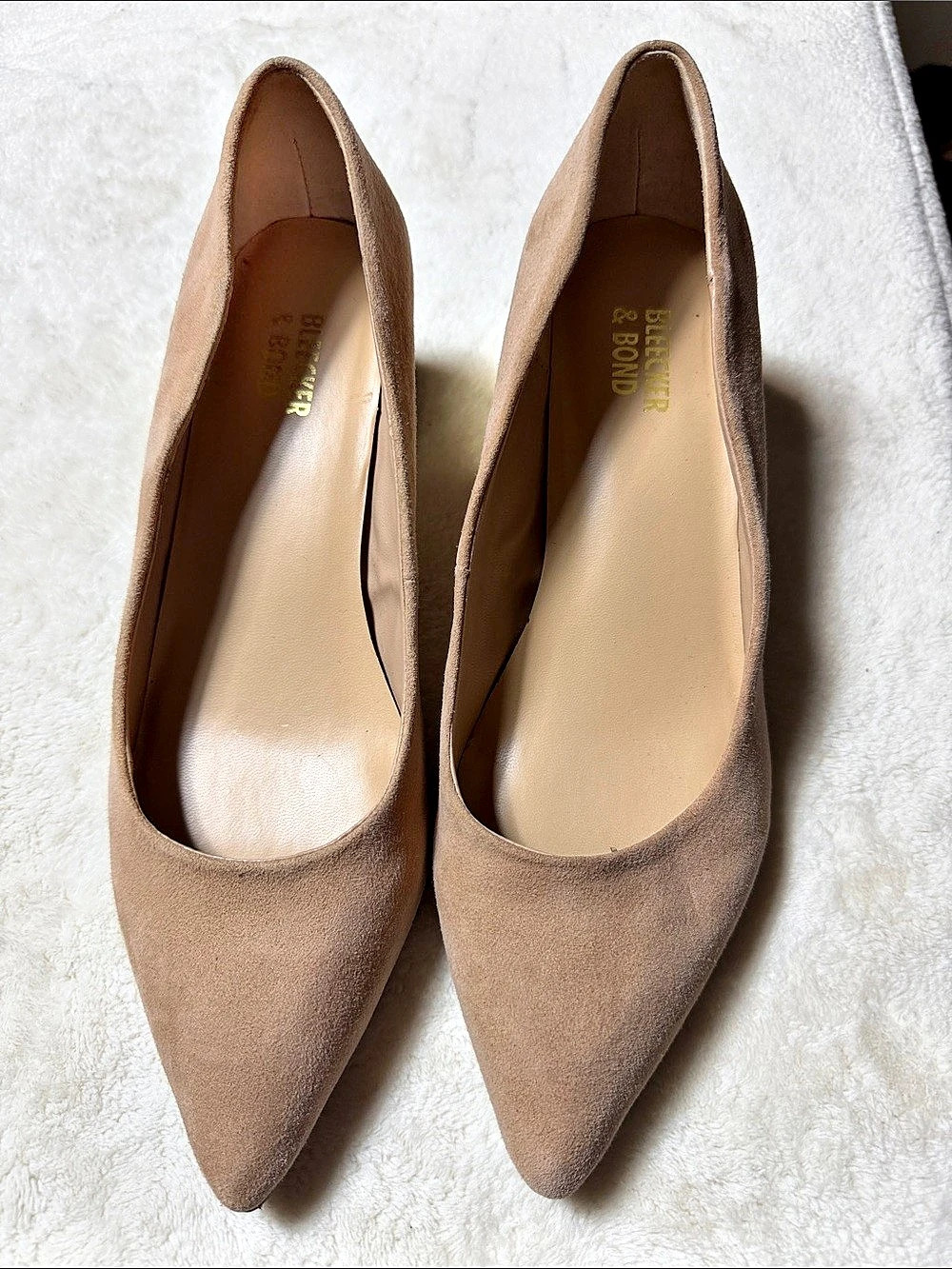 Bleecker and Bond Pointed Toe Heels in Brown US 7.5M